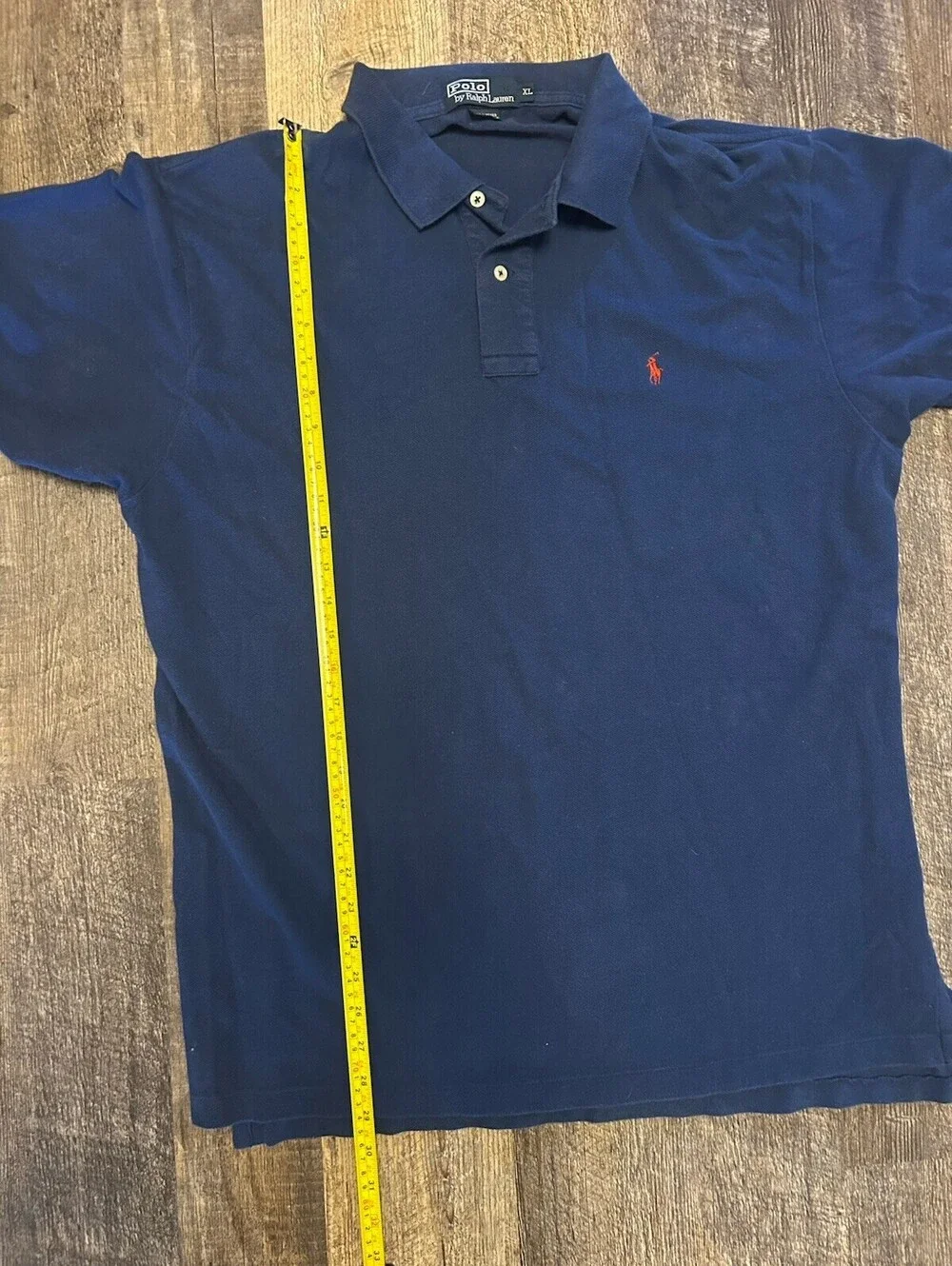 Polo Ralph Lauren Mens XL Classic Fit Blue Polo Shirt Red Pony Blue Label